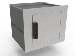 Skrzynka na paczki - do montażu w dwóch pustakach DREWBET CUBO K2