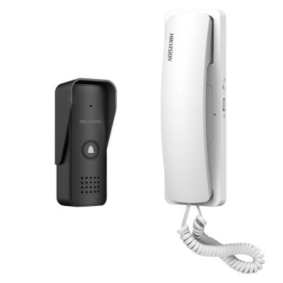 Hikvision KIS103 zestaw domofonowy 2-przewodowy, biały unifon