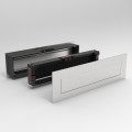 Wrzutnik listowy 280x80mm dwustronny zatrzaskowy z regulacją, stal nierdzewna