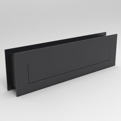 Wrzutnik listowy 280x80mm dwustronny zatrzaskowy z regulacją, lakierowany