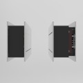 Wrzutnik listowy 320x80mm dwustronny zatrzaskowy z regulacją