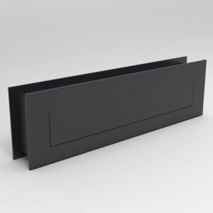 Wrzutnik listowy 320x80mm dwustronny zatrzaskowy bez regulacji, lakierowany