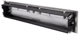 Wrzutnik listowy 320x80mm jednostronny z tunelem, stal nierdzewna