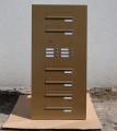 Przelotowa skrzynka pocztowa 6-wrzutowa SPO-6D z domofonem