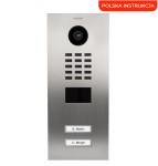 DoorBird D2202V dwuprzyciskowy wideodomofon IP z kamerą 5MPx i czytnikiem RFID/MIFARE