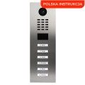 DoorBird D2206V sześcioprzyciskowy wideodomofon IP z kamerą 5MPx i czytnikiem RFID/MIFARE