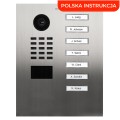 DoorBird D2207V siedmioprzyciskowy wideodomofon IP z kamerą 5MPx i czytnikiem RFID/MIFARE