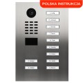 DoorBird D2211V 11-przyciskowy wideodomofon IP z kamerą 5MPx i czytnikiem RFID/MIFARE