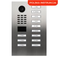 DoorBird D2212V 12-przyciskowy wideodomofon IP z kamerą 5MPx i czytnikiem RFID/MIFARE