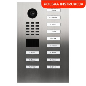 DoorBird D2212V 12-przyciskowy wideodomofon IP z kamerą 5MPx i czytnikiem RFID/MIFARE