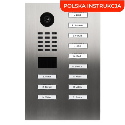 DoorBird D2212V 12-przyciskowy wideodomofon IP z kamerą 5MPx i czytnikiem RFID/MIFARE