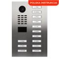 DoorBird D2213V 13-przyciskowy wideodomofon IP z kamerą 5MPx i czytnikiem RFID/MIFARE