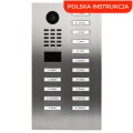 DoorBird D2216V 16-przyciskowy wideodomofon IP z kamerą 5MPx i czytnikiem RFID/MIFARE