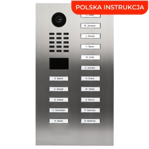 DoorBird D2216V 16-przyciskowy wideodomofon IP z kamerą 5MPx i czytnikiem RFID/MIFARE