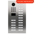 DoorBird D2217V 17-przyciskowy wideodomofon IP z kamerą 5MPx i czytnikiem RFID/MIFARE