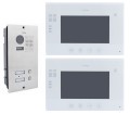 Dwurodzinny zestaw wideodomofonowy VIDOS - monitory 7" M670 i panel S602, podtynkowy