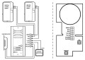 Dwurodzinny zestaw domofonowu COSMO R2  schemat instalacji