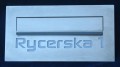 Skrzynka na listy VERA ze stali nierdzewnej z wyciętym napisem
