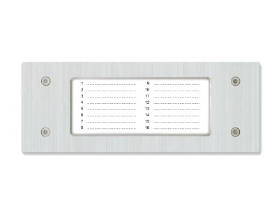 Panel informacyjny (lista lokatorów) Laskomex NP-2511 poziomy, do paneli stalowych