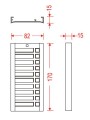 Modułowy panel 10-przyciskowy Elfon MD10/170