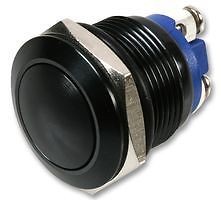 GQ16B-10/A wandaloodporny przycisk 16 mm z główką sferyczną, czarny