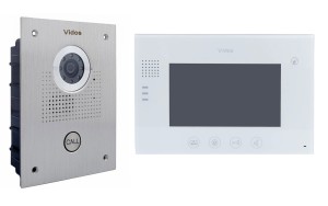 Jednorodzinny zestaw wideodomofonowy VIDOS - monitor 7" M670 i panel S551, podtynkowy