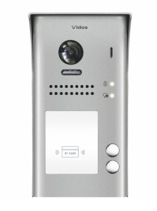 2-przyciskowa stacja bramowa S1102A Vidos Duo z czytnikiem RFID natynkowa