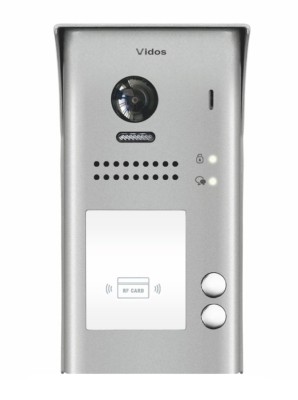 2-przyciskowa stacja bramowa z czytnikiem zbliżeniowym VIDOS DUO S1102A-2, natynkowa