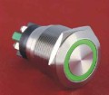 GQ22-L-11E/.../S wandaloodporny przycisk 22 mm z podświetleniem pierścieniowym, zaciski śrubowe