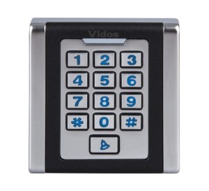 Zamek szyfrowy Vidos ZS43 z czytnikiem RFID i przyciskiem dzwonka