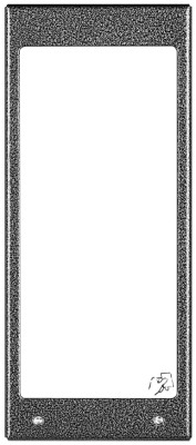 Moduł ACO CDN-17NACC - duża lista lokatorów z czytnikiem kluczy RFID bez ramki