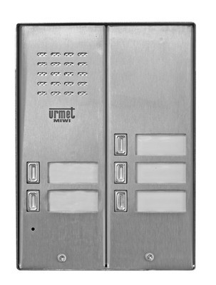 Panel rozmówny MIWUS 5025/5D, 5-przyciskowy z daszkiem