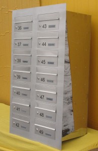 Skrzynka pocztowa wtynkowa 14-wrzutowa SWT-14