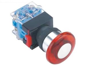 LAS0-K-11MA/R/24/FP przycisk grzybkowy czerwony