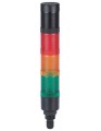 HBJD-40-DW3/.../24/LED Kolumna sygnalizacyjna 3-modułowa z buzzerem, światło ciągłe + buzzer przerywany