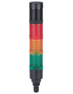 HBJD-40-DW3/.../24/LED Kolumna sygnalizacyjna 3-modułowa z buzzerem, światło ciągłe + buzzer przerywany