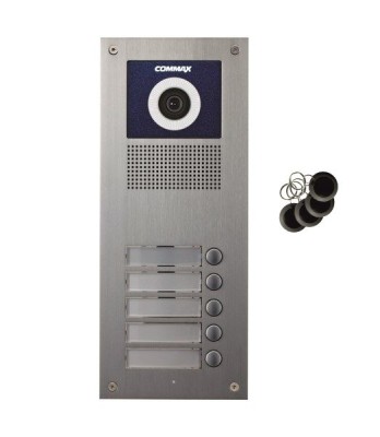 Commax DRC-5UC/RFID, 5-przyciskowy panel z kamerą i czytnikiem RFID