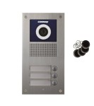 Commax DRC-3UC/RFID, 3-przyciskowy panel z kamerą i czytnikiem RFID