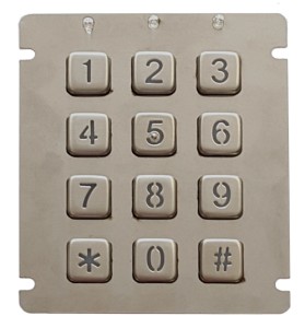 Modular stand-alone access control keypad B880-KJ with One-Time-Use codes