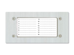 Panel informacyjny (lista lokatorów) Laskomex NP-2521 poziomy, do paneli stalowych