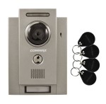 Commax DRC-4CHC/RFID, 1-przyciskowy panel z kamerą i czytnikiem kluczy RFID