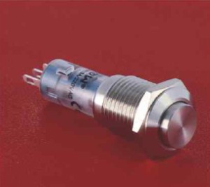 LAS4GQH-11/S wandaloodporny przycisk 12 mm z główką wystającą