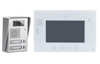 Dwurodzinny zestaw wideodomofonowy VIDOS - monitory 7" M670 i panel S36, natynkowy 