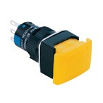 LAS1-ADJ-11 przycisk 16 mm z główką prostokątną wystającą  i podświetleniem 