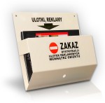 Kosz na ulotki, typ 2