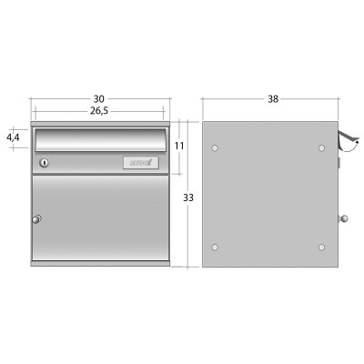 Modułowa skrzynka na paczki i listy MODBOX 300 LP