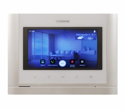 Monitor Commax CDV-70MX Wi-Fi głośnomówiący 7" z pamięcią i przekierowaniem na smartfon, kremowo-biały
