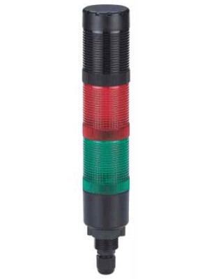 HBJD-40-DZ2/.../24/LED Kolumna sygnalizacyjna 2-modułowa z buzzerem, światło ciągłe + buzzer ciągły