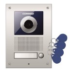 Commax DRC-41UN/RFID, 1-przyciskowy panel z kamerą i czytnikiem breloków RFID