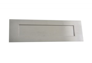 One-sided letterplate AG-005, stainless steel